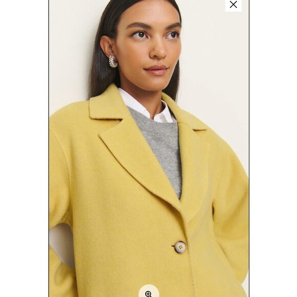 NWT Reformation Wyatt Double Faced Wool Coat Small - Picture 2 of 12